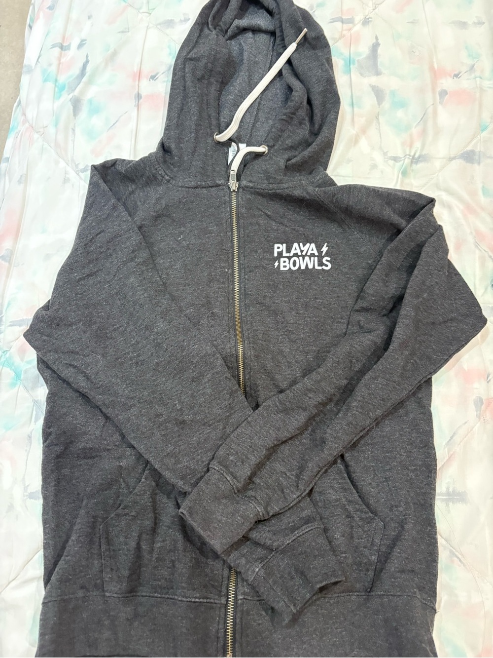 Playa Bowls Charcoal Zip-Up Hoodie